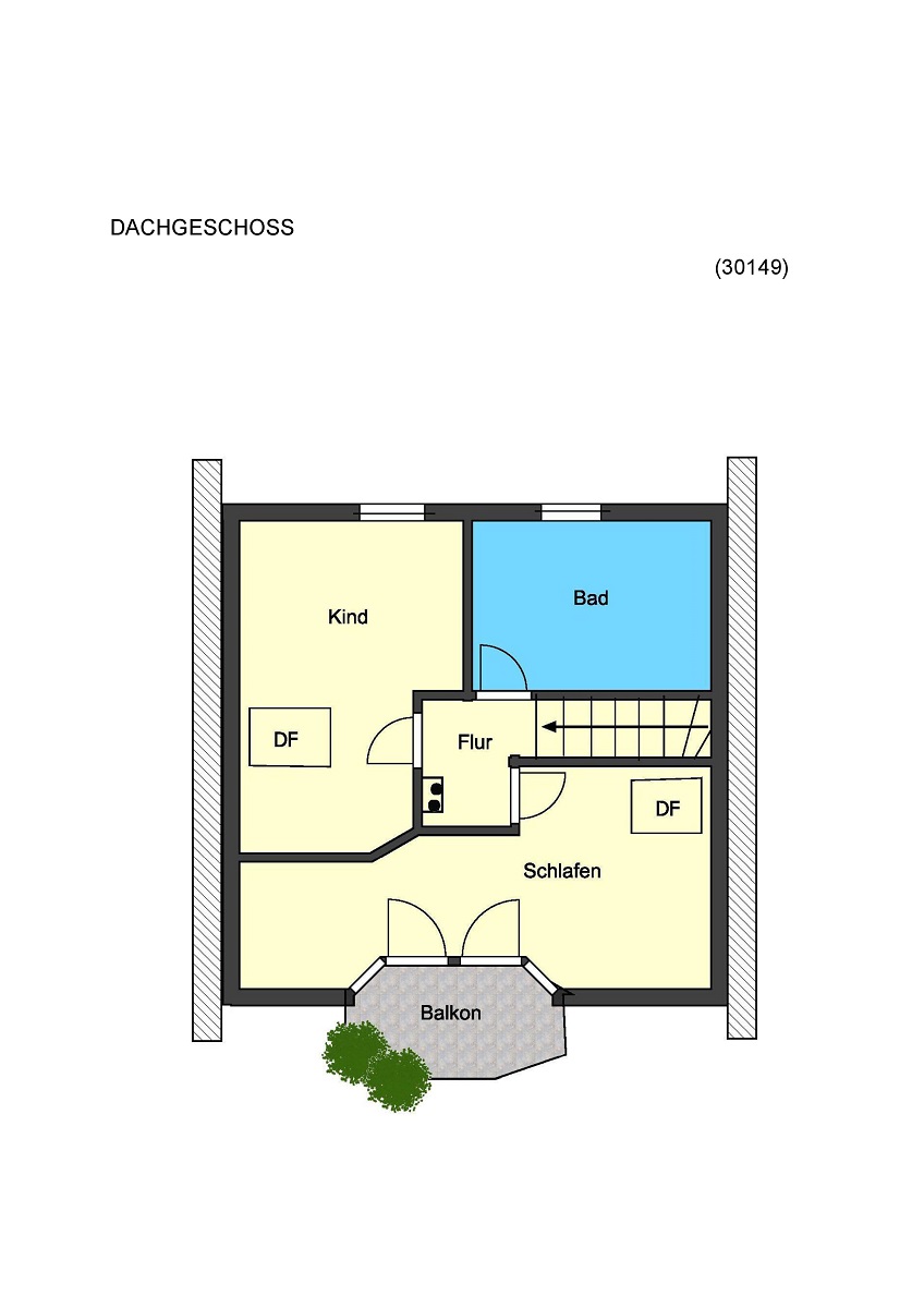 Grundriss Dachgeschoss Einfamilienhaus Bickenbach