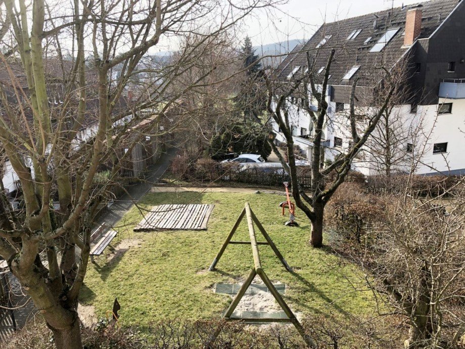 Blick vom Balkon Etagenwohnung Ro�dorf
