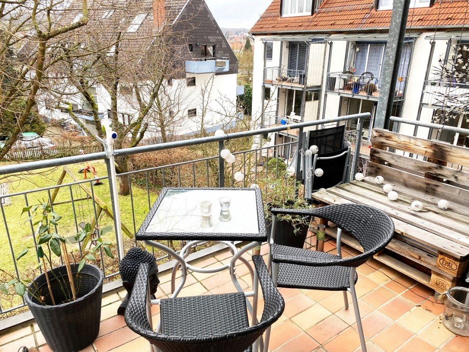 gro�er Sonnenbalkon Etagenwohnung Ro�dorf
