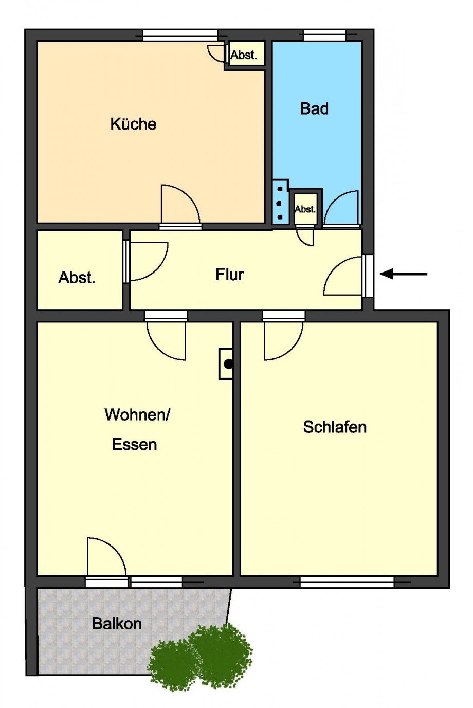 Grundriss Etagenwohnung Darmstadt