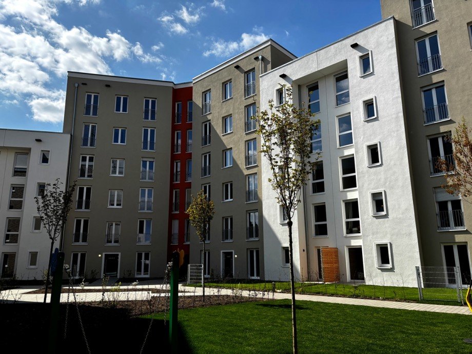 Hausansicht Innenhof Dachgeschosswohnung Darmstadt