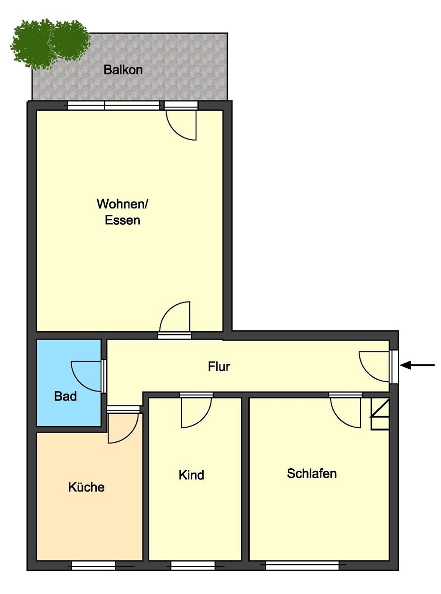Grundriss Etagenwohnung Reinheim