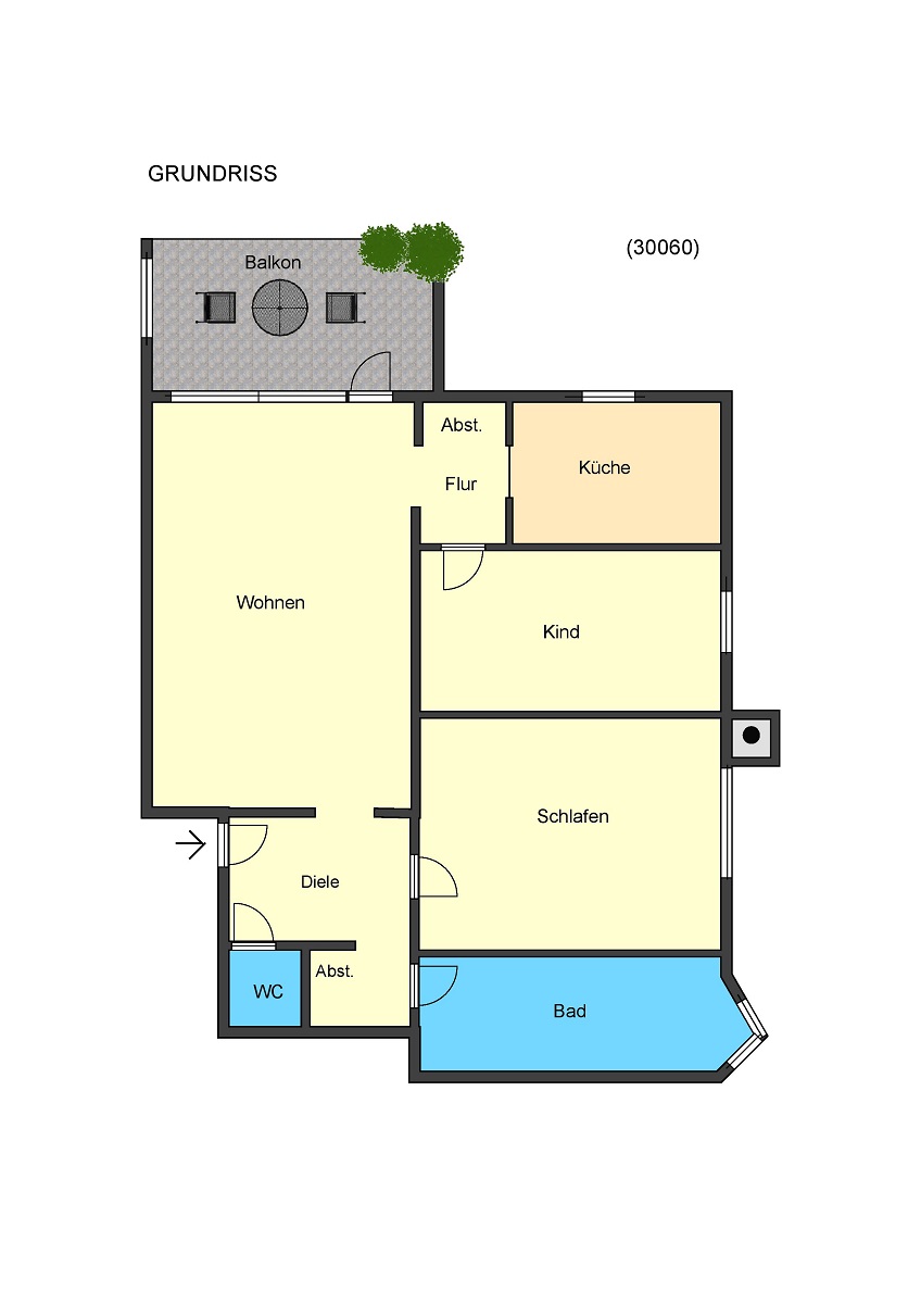 Grundriss Etagenwohnung Ro�dorf