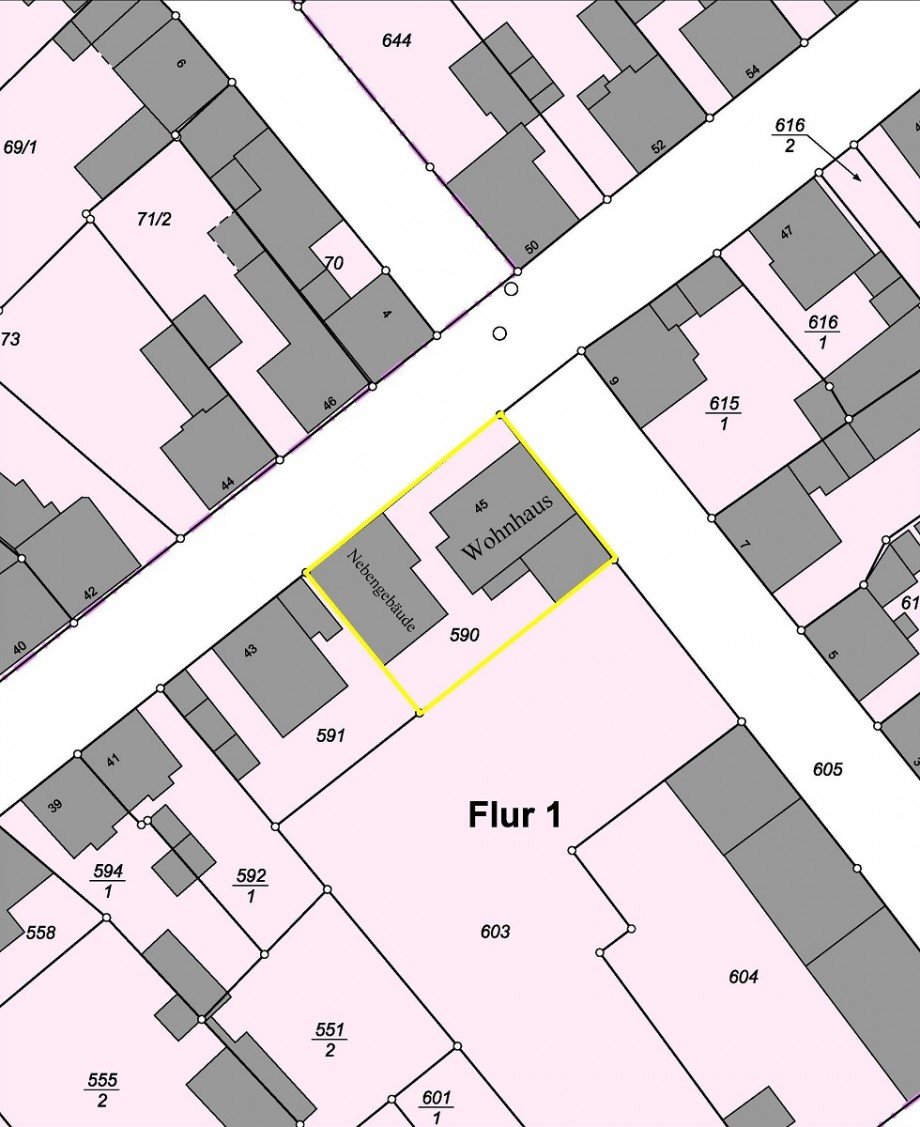 Lageplan Zweifamilienhaus Ro�dorf