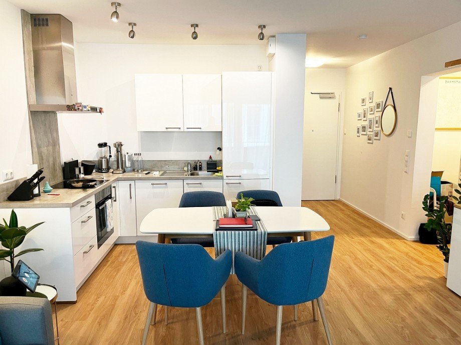 moderne Einbauk�che Etagenwohnung Darmstadt