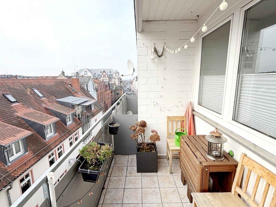 Sonnenbalkon Etagenwohnung Darmstadt
