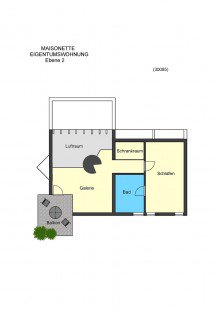 Grundriss Ebene 2 **VERKAUFT** Kurviertel Auerbach! Hochwertige Maisonettewohnung der Extraklasse